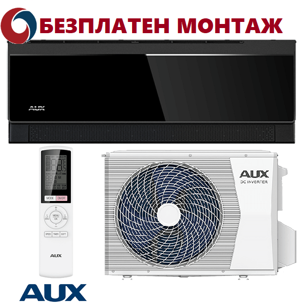 Инверторен Климатик Aux C Comfort ASW-H12C5A4/CBR BLACK, 12000 BTU, Клас А+++