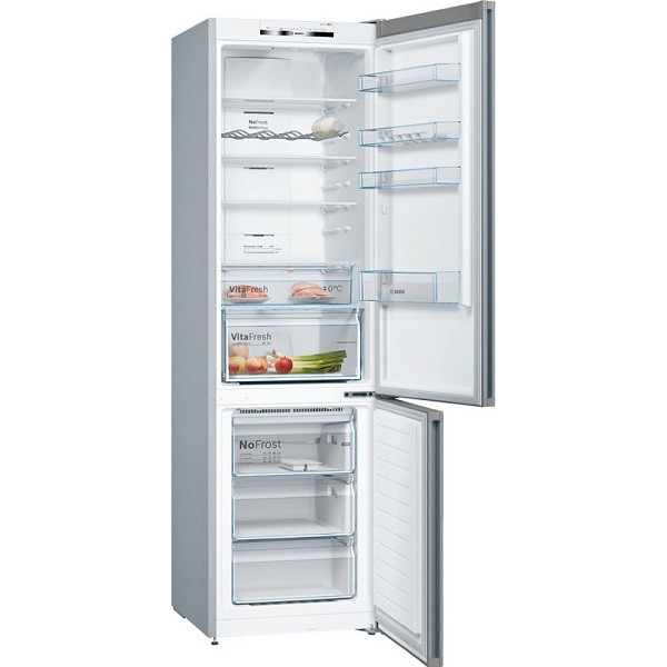 Хладилник с фризер Bosch KGN39VLEB, 368 l, Енергиен клас E, No Frost, Инокс