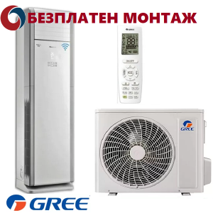 Колонен климатик Трифазен Gree T-FRESH GVH55ALXM/ M6DNC7A Wi-Fi, 55 000 BTU, Клас А++