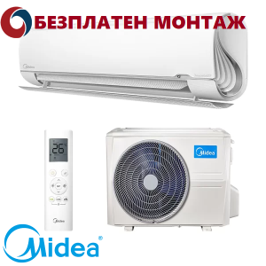 Инверторен Климатик Midea Breezeless MSFAAU-12HRFN8-I / MSFAAU-12HRFN8-O, 12000 BTU, Клас A+++