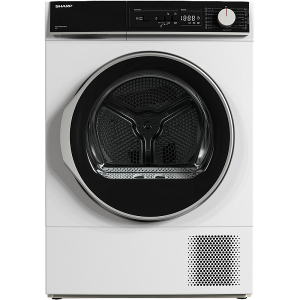 Сушилня Sharp KD-NHA8S6GW1D, 8 kg, D, Бял, D