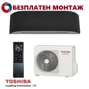 Хиперинверторен Климатик Toshiba Haori Black RAS-B13N4KVRG / RAS-13J2AVSG-E1, 13000 BTU, Клас А+++