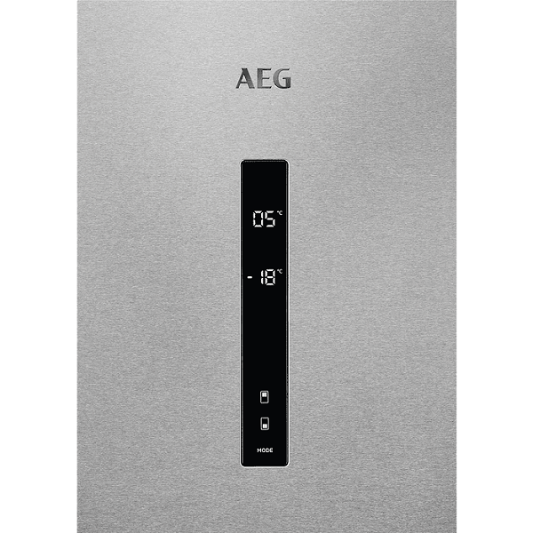 Хладилник с фризер AEG RCB736E7MX, 367 l, Енергиен клас E, No Frost, Инокс