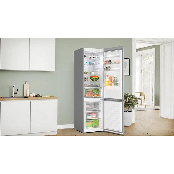Хладилник с фризер Bosch KGN397LDF, 363 l, Енергиен клас D, No Frost, Инокс