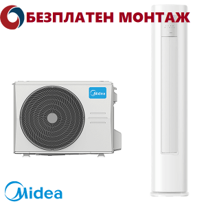 Колонен Климатик Midea MFHA-24HRFN8-QRD0W / MOX430UL-24HFN8-QRD0W, 24000 BTU, Клас A++