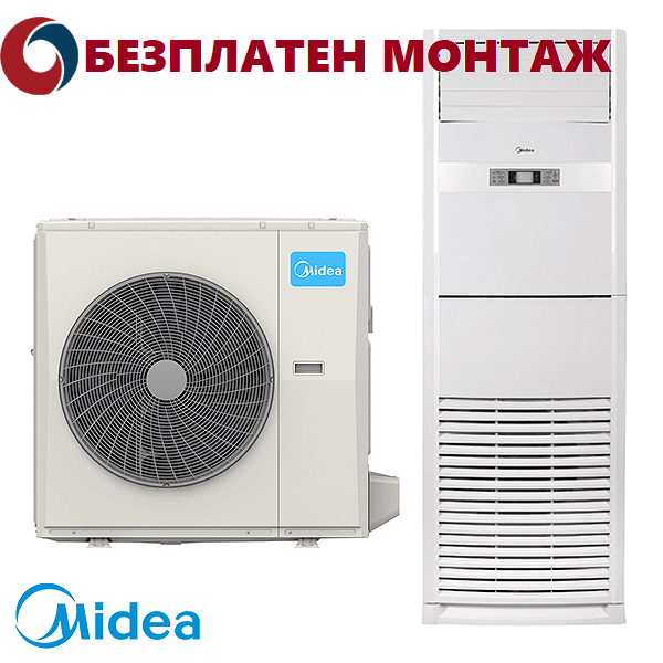 Колонен Климатик Midea MFM-48HRFN8-QRD0W / MOX630U-48HFN8-RRD0W(GA), Трифазен, 48000 BTU, Клас A++